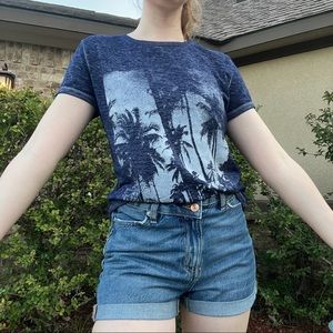 American eagle relaxed fit palm tree t shirt
